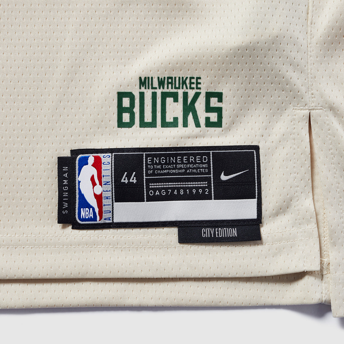 Milwaukee Bucks 25/26 NBA Jersey - City Edition - Cream - Antetokounmpo #34 - detail 4
