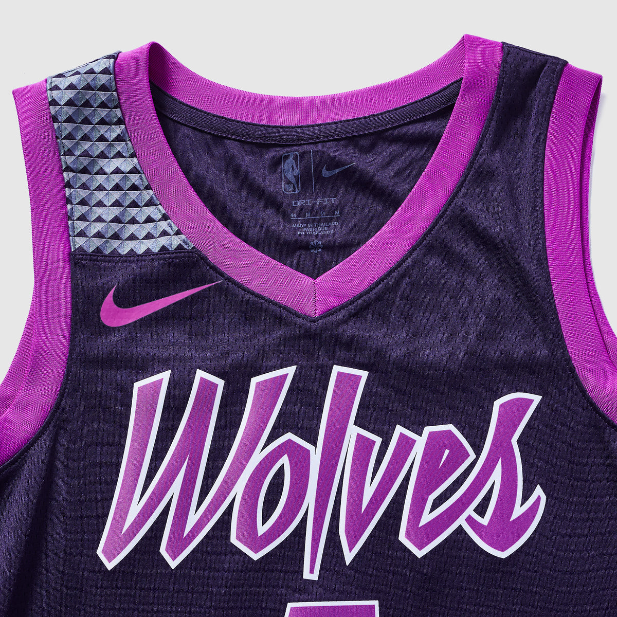Minnesota Timberwolves 25/26 NBA Jersey - City Edition - Purple - Edwards #5 - detail 4