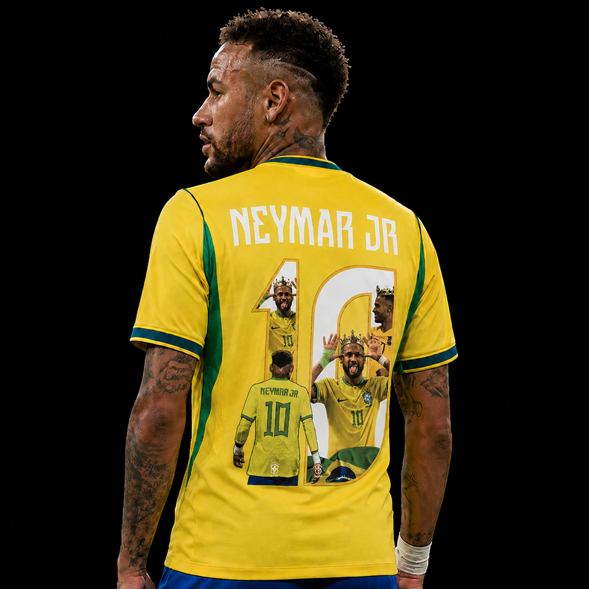 Brasilien Heim - Neymar Jr. #10 Trikot Fan-Version Weltmeisterschaft 2026 - Weiß