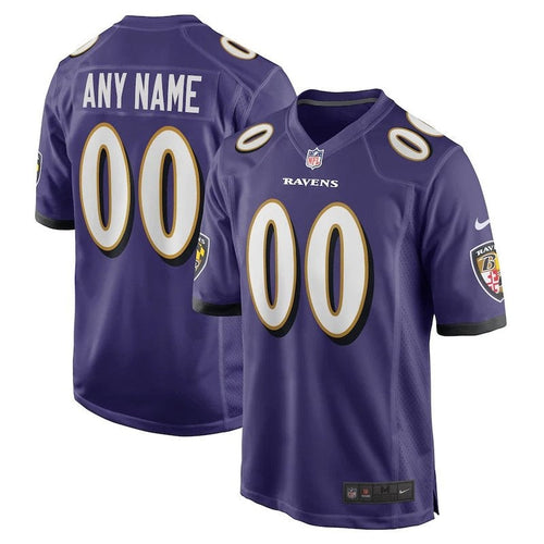 Baltimore Ravens - Maglia da gara NFL personalizzata - Viola