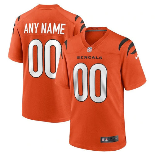 Cincinnati Bengals - Maglia da gioco NFL personalizzata alternativa - Arancione