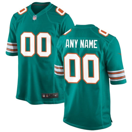Miami Dolphins – personalisiertes Aqua-Ausweichtrikot für NFL-Spiele