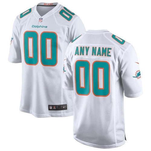 Miami Dolphins - Personalisiertes NFL-Spieltrikot - Weiß