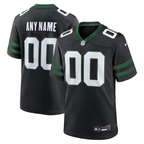 New York Jets - Maglia da gioco NFL personalizzata alternativa Legacy - Nero