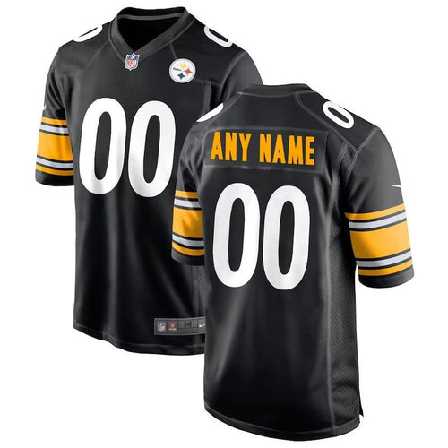 Pittsburgh Steelers - Maglia da partita NFL personalizzata - Nera