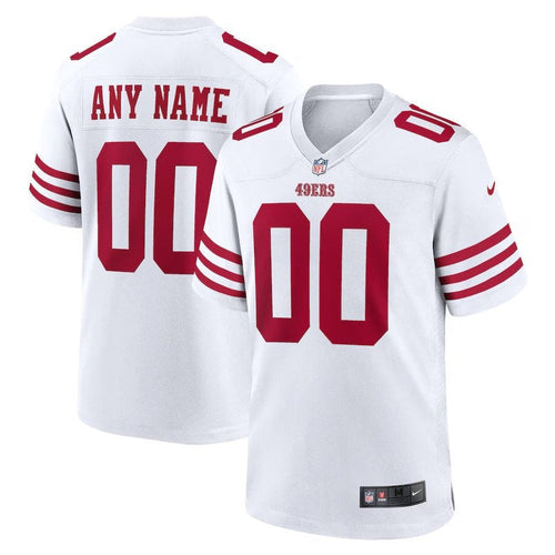 San Francisco 49ers - Maglia da gara NFL personalizzata - Bianca