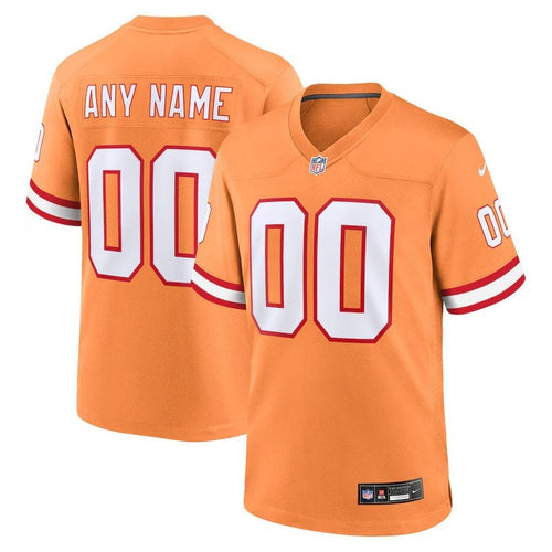 Tampa Bay Buccaneers - Personalisiertes Throwback NFL Game Jersey - Orange
