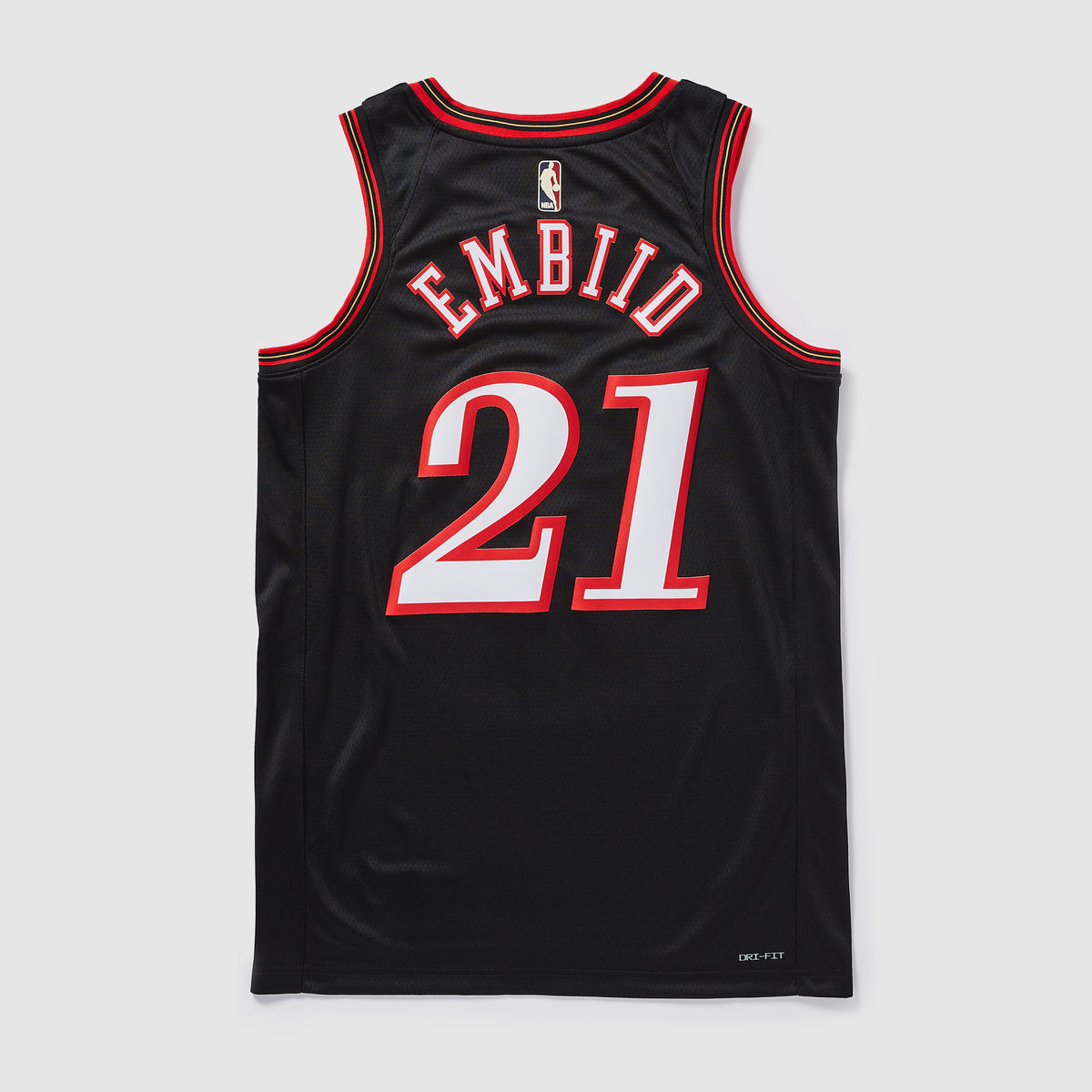 Philadelphia 76ers 25/26 NBA Jersey - Classic Edition - Black - Embiid #21 - detail 2