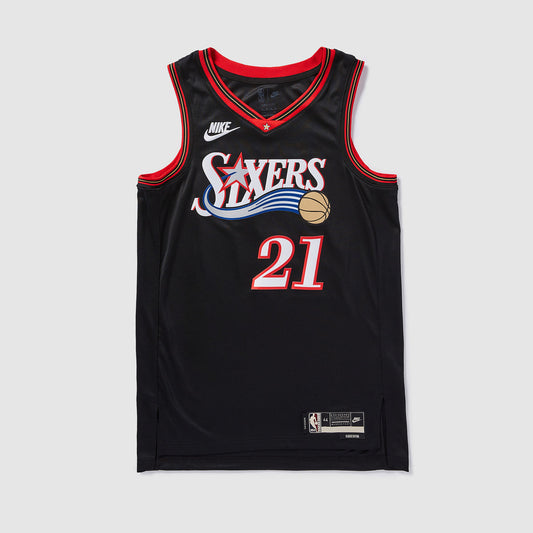 Philadelphia 76ers 25/26 NBA Jersey - Classic Edition - Black - Embiid #21 - front