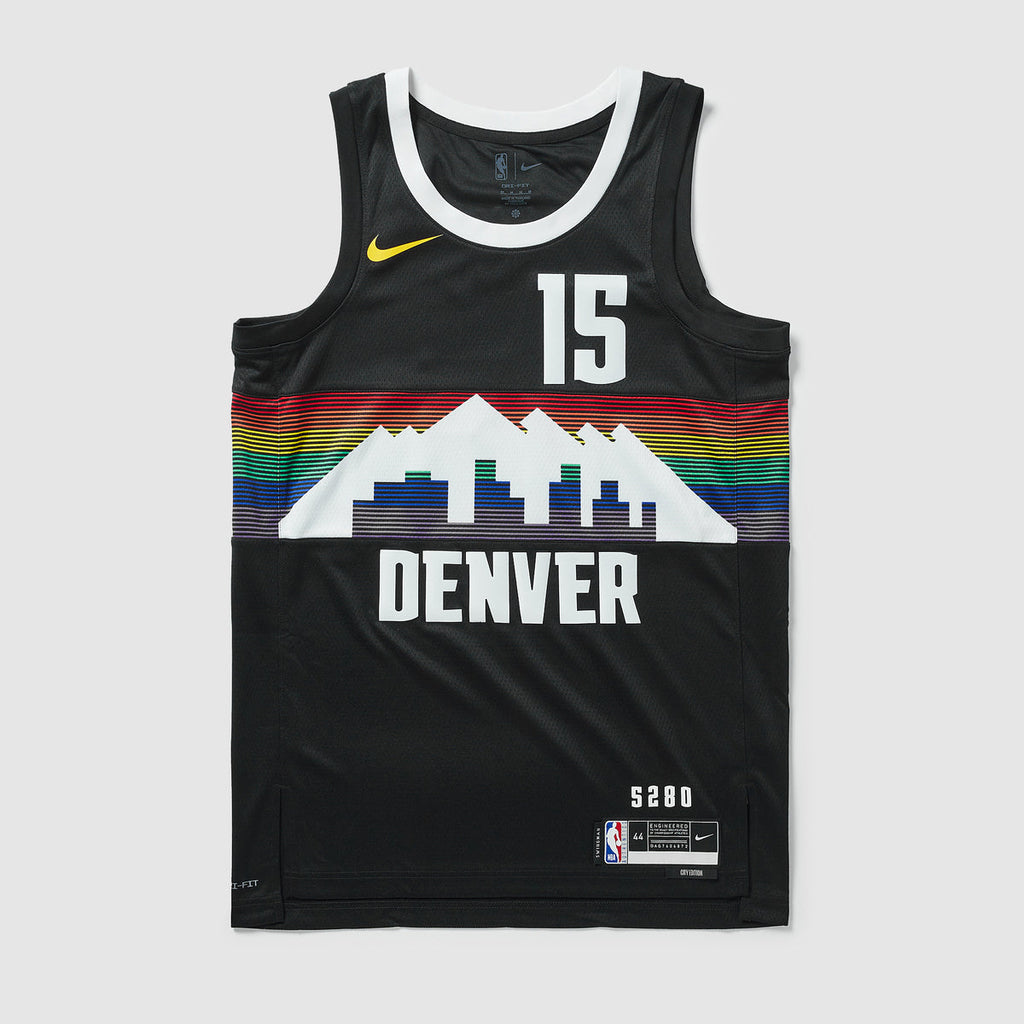 Denver Nuggets 25/26 NBA Jersey - City Edition - Black - Jokic #15 - front