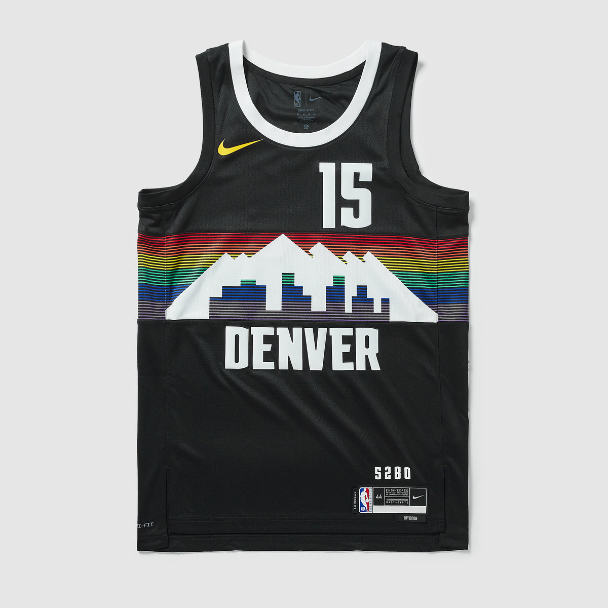 Denver Nuggets 25/26 NBA Jersey - City Edition - Black - Jokic #15 - front