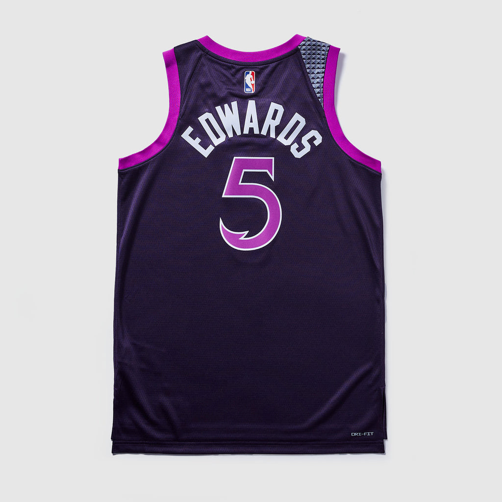 Minnesota Timberwolves 25/26 NBA Jersey - City Edition - Purple - Edwards #5 - detail 2