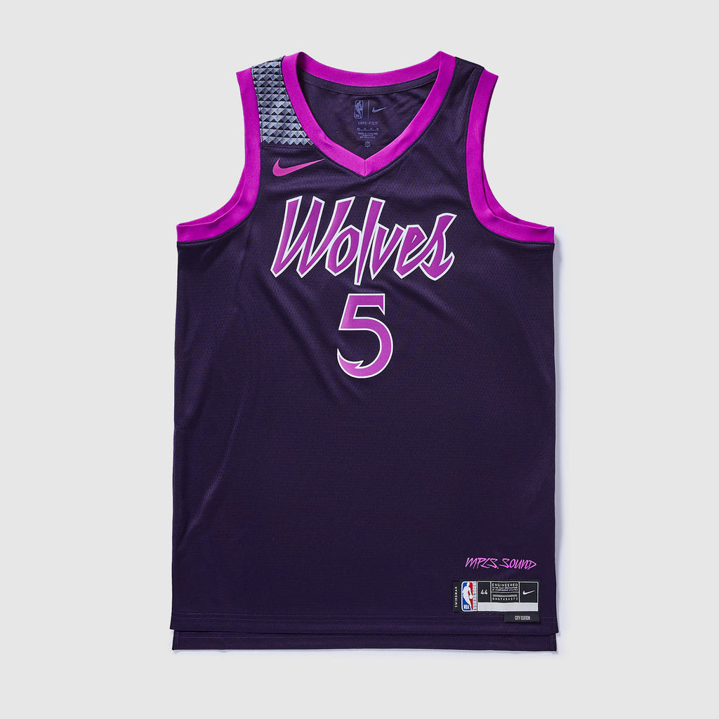 Minnesota Timberwolves 25/26 NBA Jersey - City Edition - Purple - Edwards #5 - front
