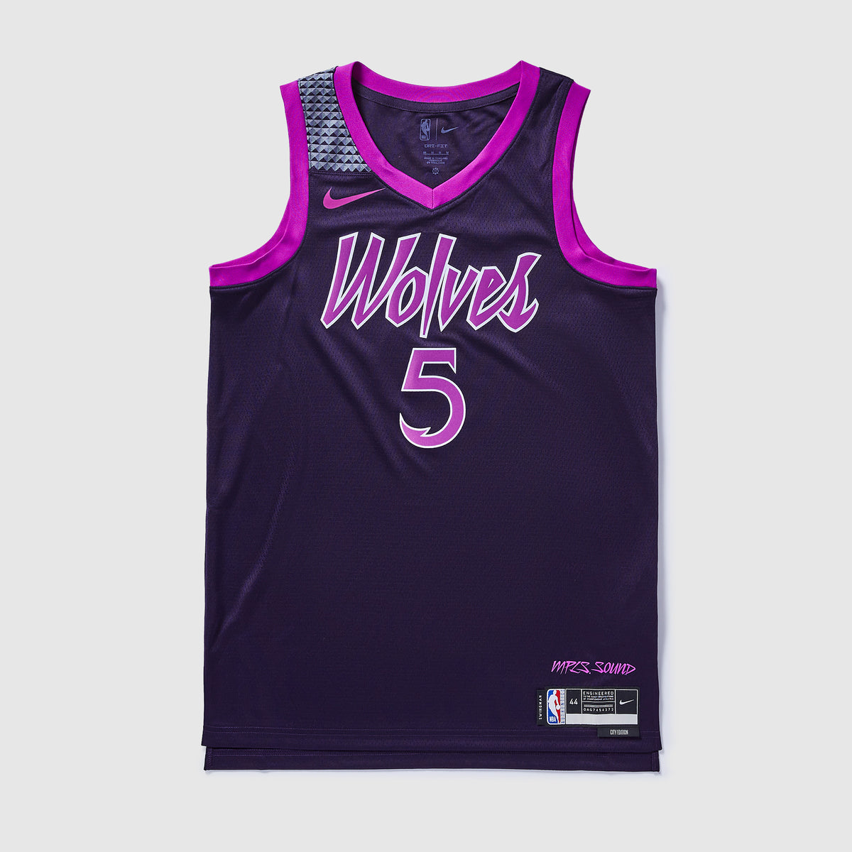 Minnesota Timberwolves 25/26 NBA Jersey - City Edition - Purple - Edwards #5 - front