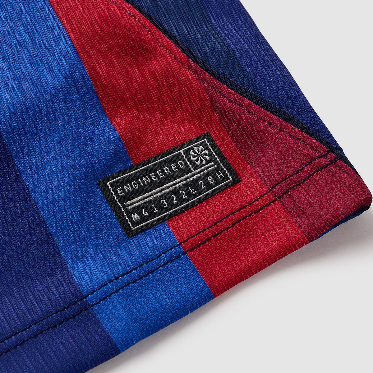 Barcelona 26/27 Home Long Sleeve Jersey - engineered hem label detail