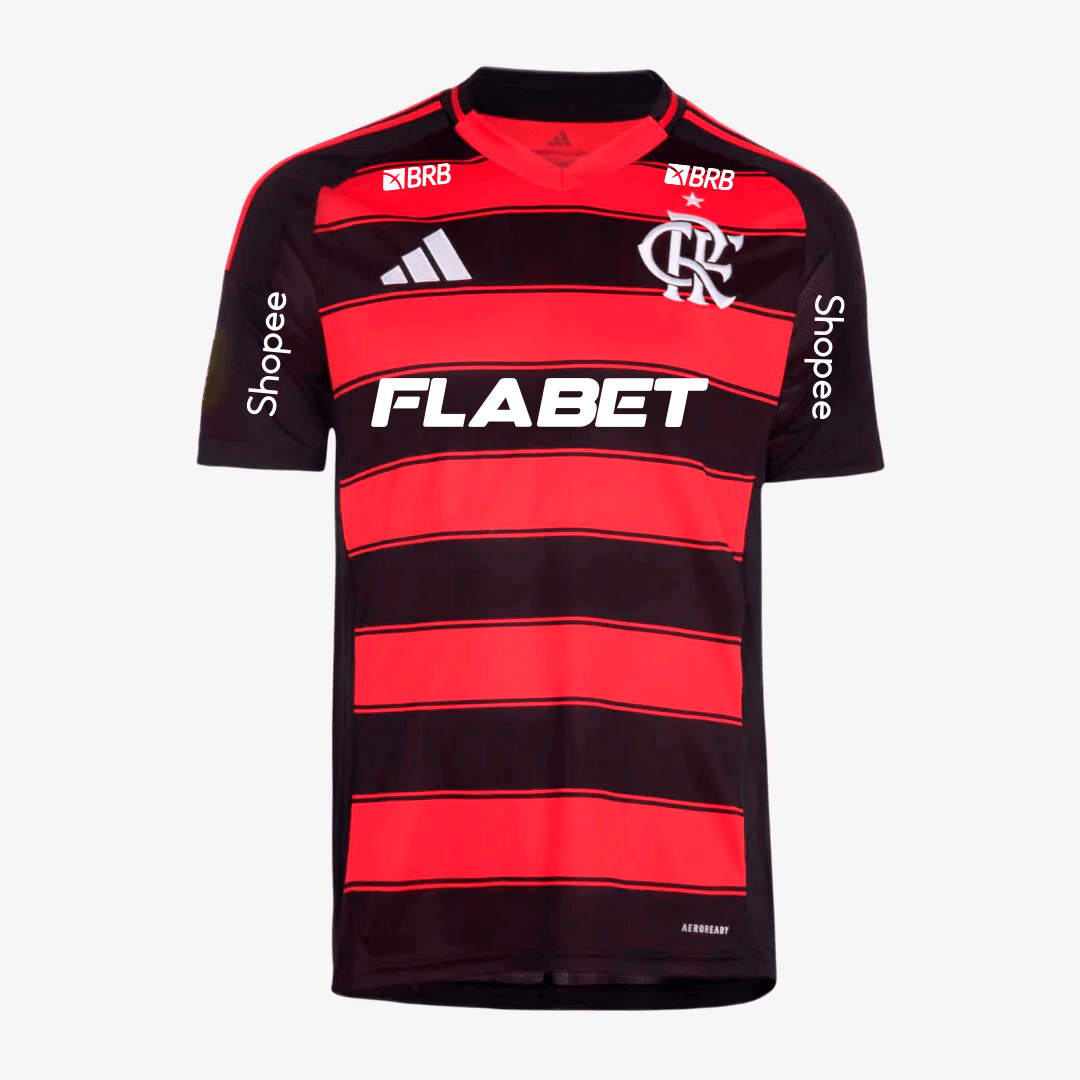 Jersey Adidas Flamengo 2025/26 I With Sponsors
