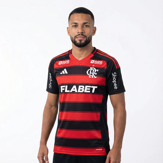 Jersey Adidas Flamengo 2025/26 I With Sponsors