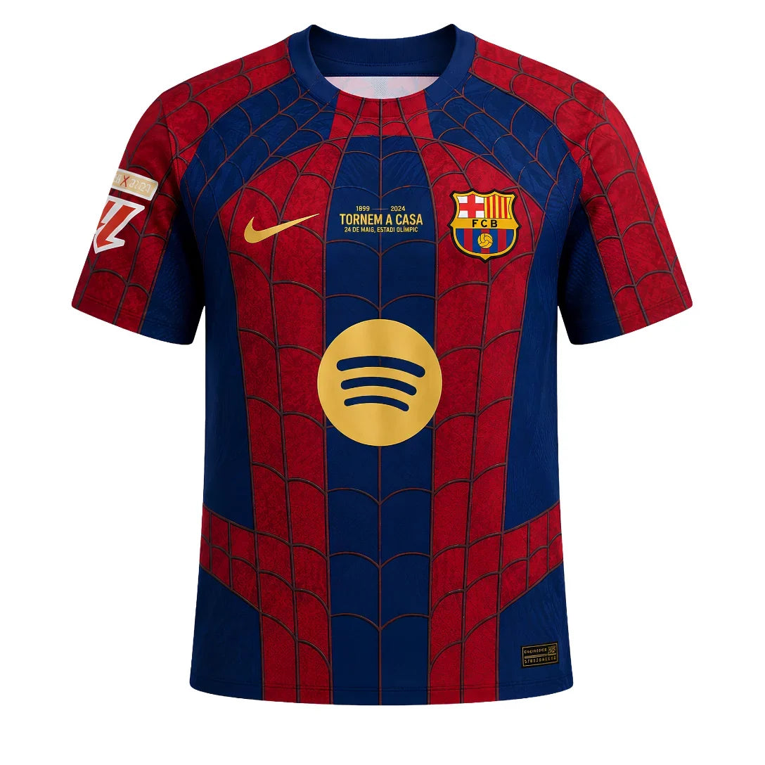 Barcelona x Spider Man Special Edition Jersey 2026 - Player Version