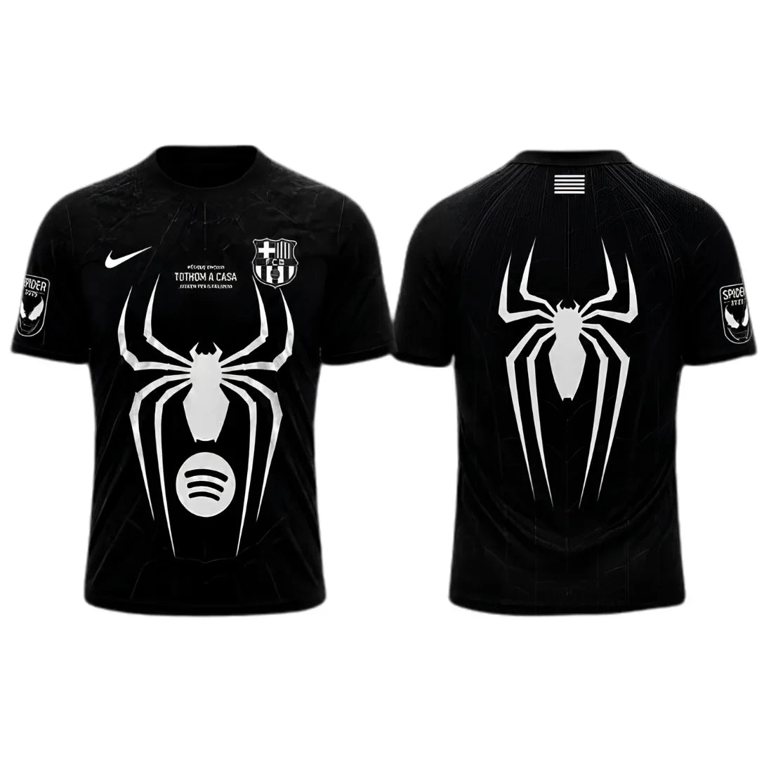 Barcelona x Spider Man Special Edition Jersey 2026 - Black - Player Version