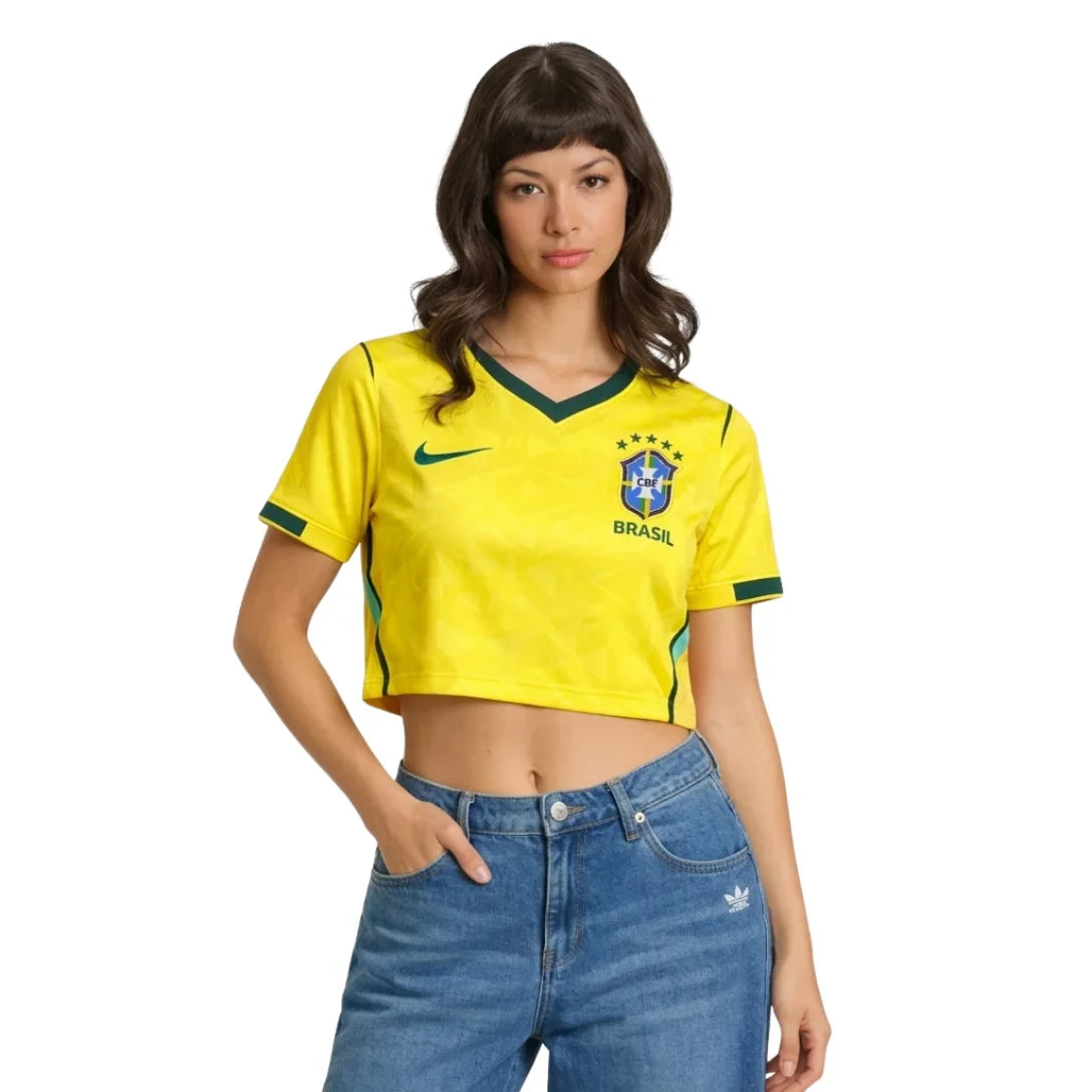 Brazil 26/27 I Home Women's Jersey World Cup - Cropped