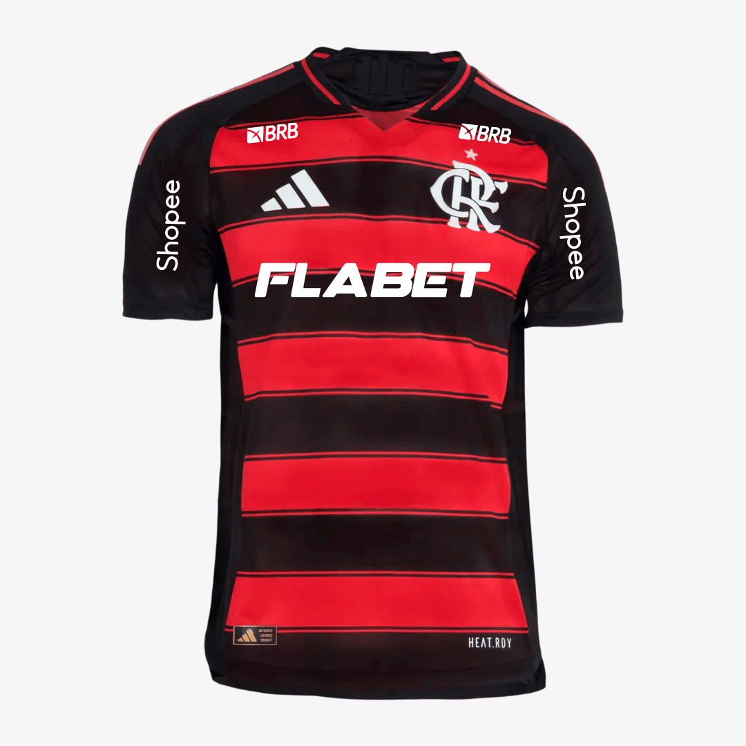 Jersey Adidas Flamengo 2025/26 I Player With Sponsors