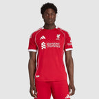 Liverpool 25/26 Home Player Jersey - worn by model front