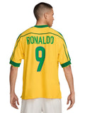 Maillot Domicile Rétro Brésil 1998 I - RONALDO 9