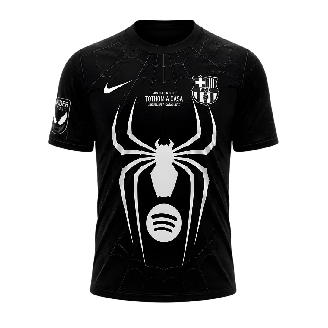 Barcelona x Spider Man Special Edition Jersey 2026 - Black - Player Version