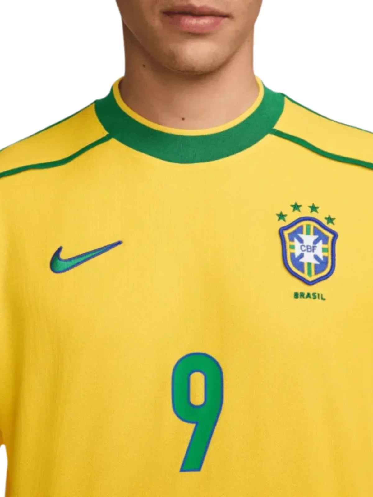 Maillot Domicile Rétro Brésil 1998 I - RONALDO 9
