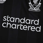 Liverpool 25/26 Goalkeeper Black Jersey - Standard Chartered sponsor detail