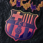 Barcelona 26/27 Away Embroidered Player Jersey - crest and flame embroidery detail
