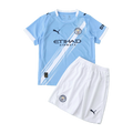 Manchester City 25/26 Home Kids Kit - shirt and shorts front