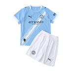 Manchester City 25/26 Home Kids Kit - shirt and shorts front