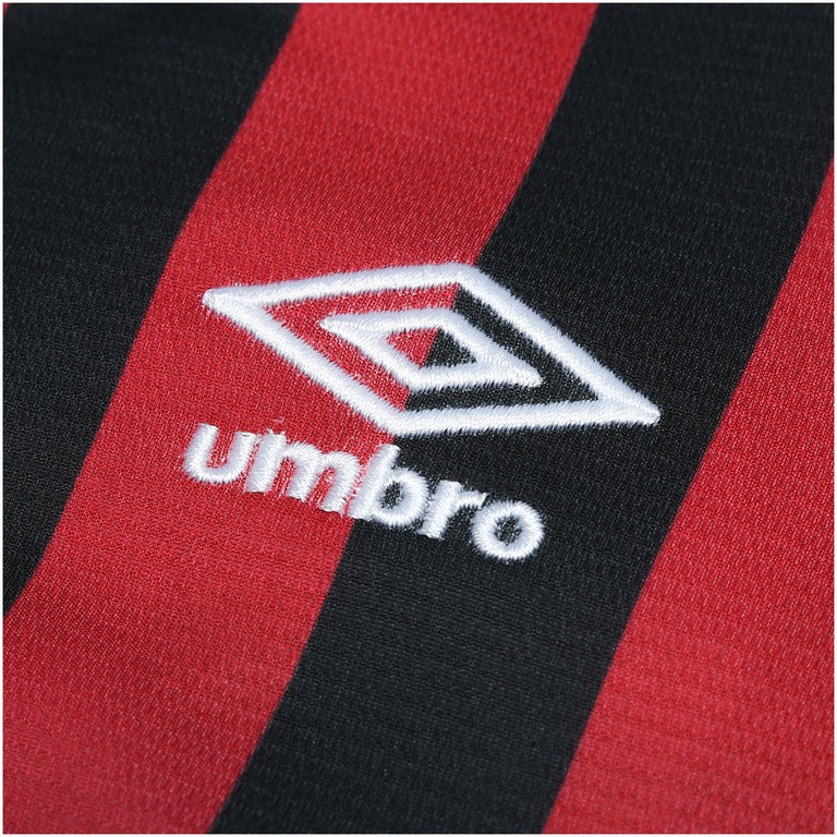 LJersey do Atlético-PR I 2017 nº 10 Umbro - Listras Preta e Vermelha
