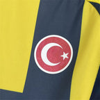 Fenerbahce 07/08 Home Retro Jersey - Turkish flag sleeve patch detail