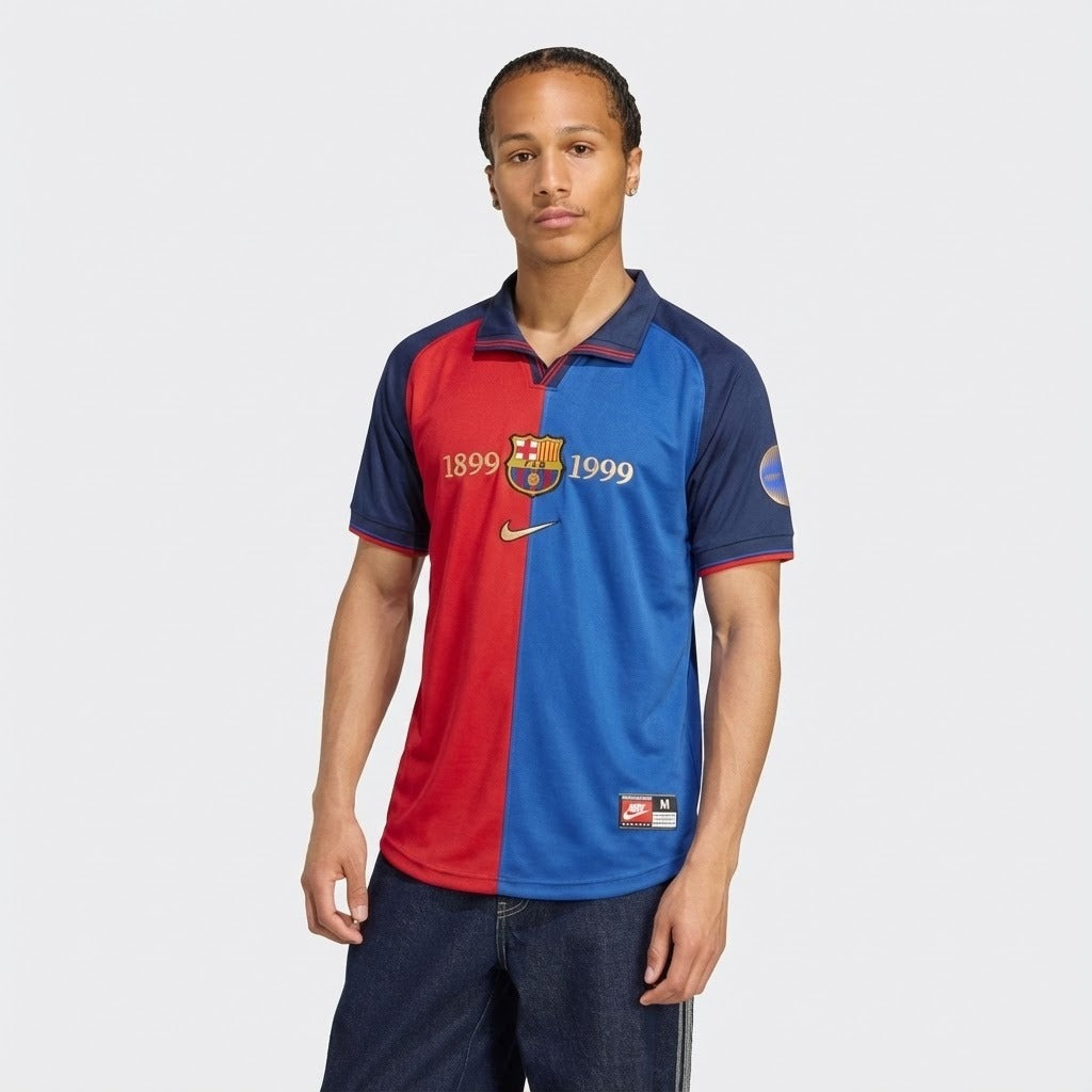Jersey Retro Barcelona Edição Comemorativa 100 Anos