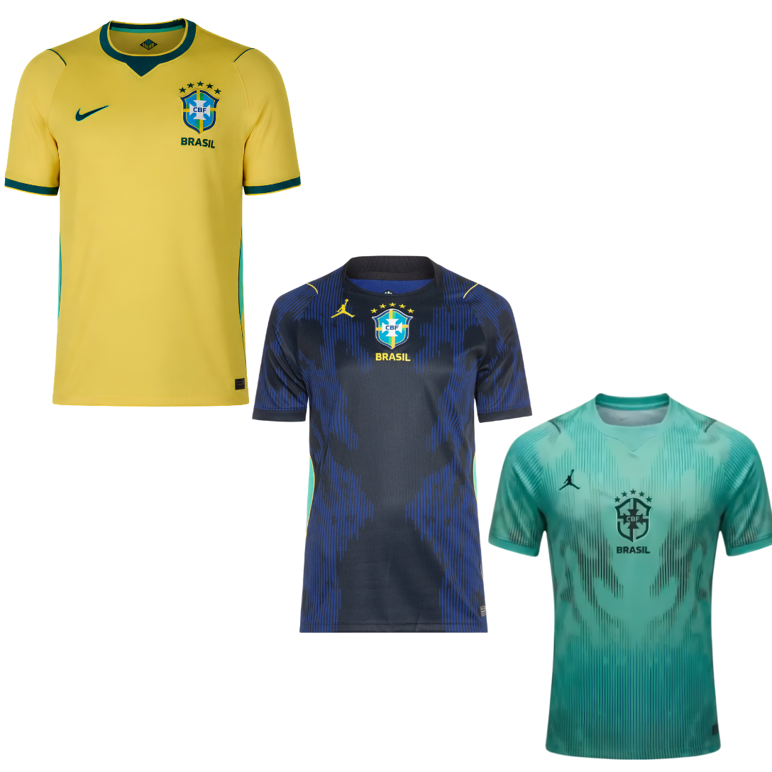 Kit Brazil World Cup 2026 - Home,Away and Goalkeeper