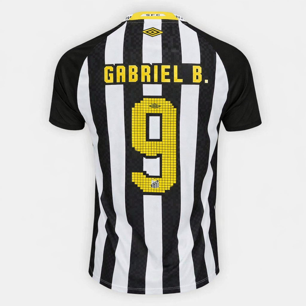 Camiseta de visitante Santos 25/26 II #GABRIEL B. - Versión aficionado