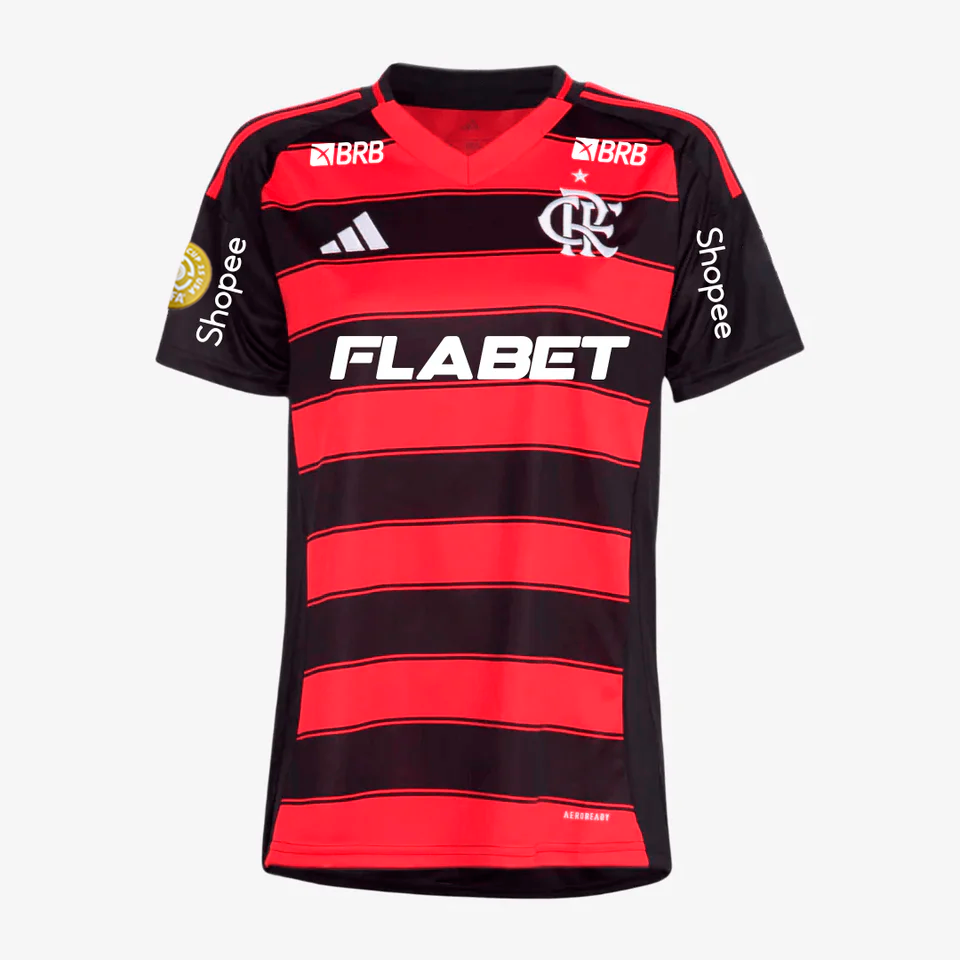 Jersey Woman Adidas Flamengo 2025/26 I With Sponsors