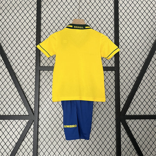 BRAZIL HOME RETRO KINDER-TRIKOT 1994