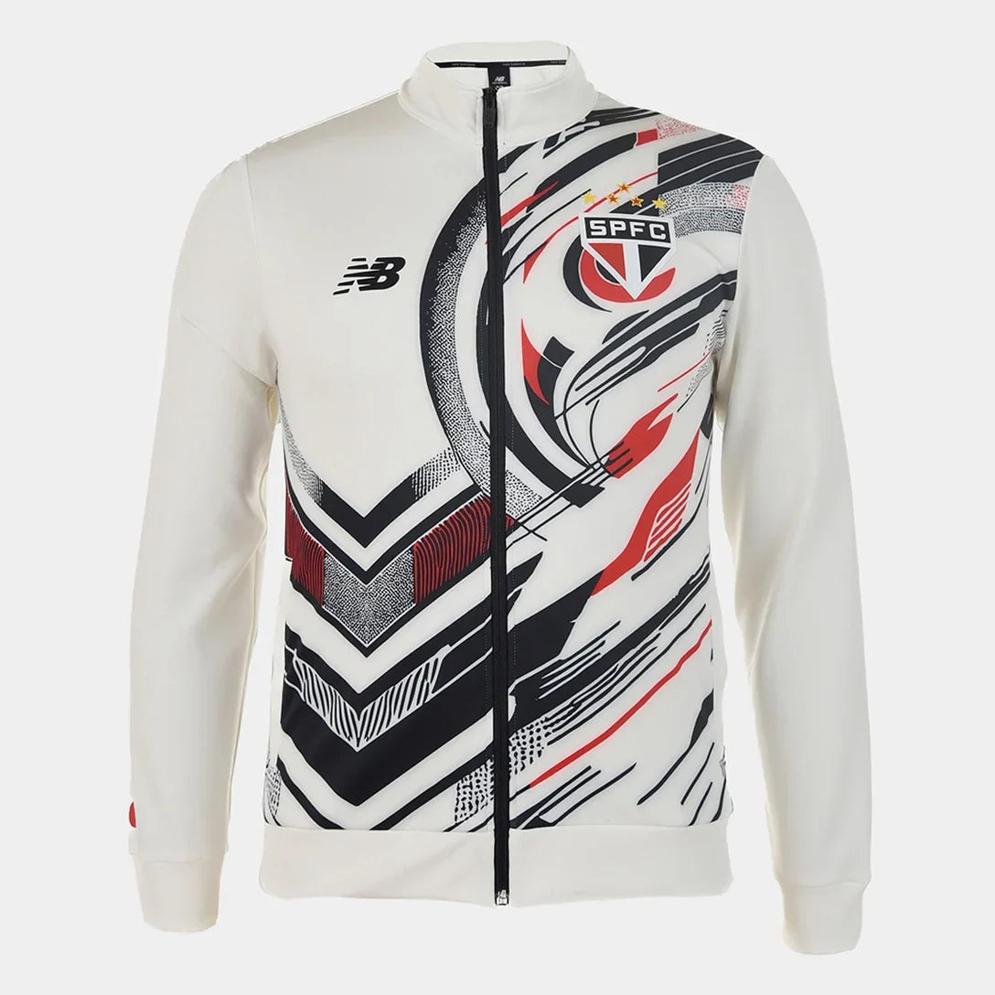 São Paulo 25/26 Pre-Match Jacket - Off White