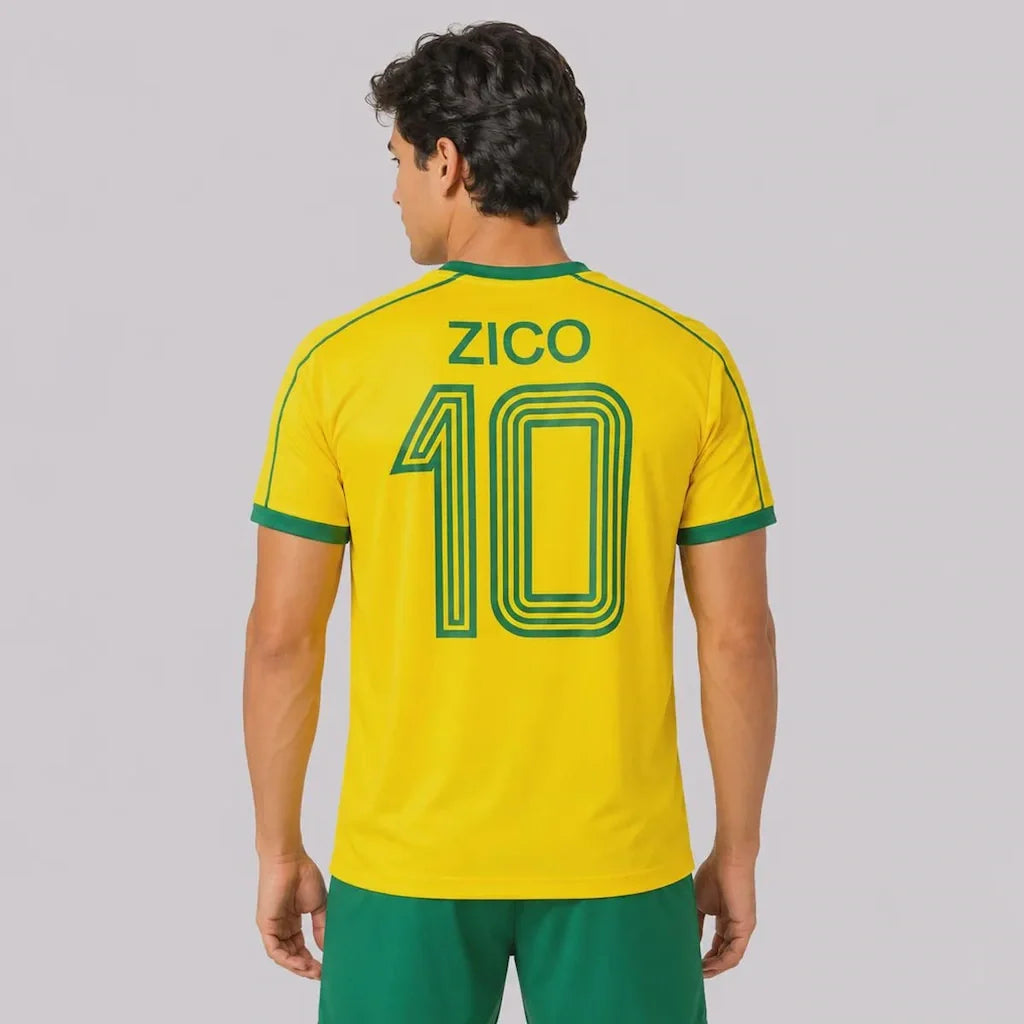 Flamengo 2026 Zico special edition jersey - back with number 10, worn by model