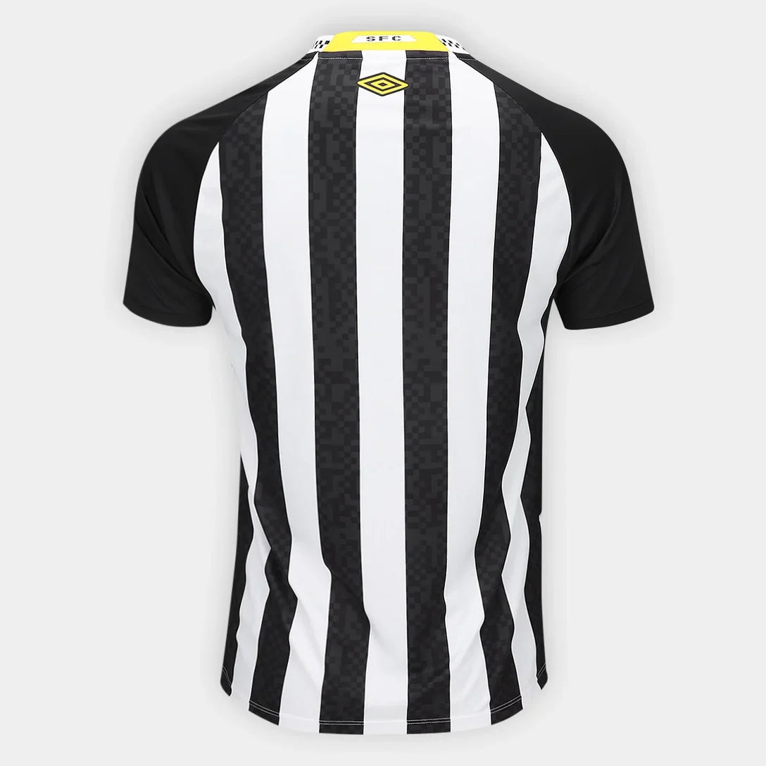 Santos 25/26 Away Jersey - All Sponsors Black - Fan Version