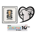 Trikot-Patches WM-Qualifikation 2026 Play With Heart & FOUNDATION