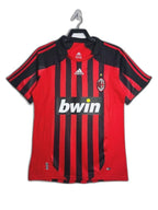 Prima maglia home dell'AC Milan 07/08 - Versione retro