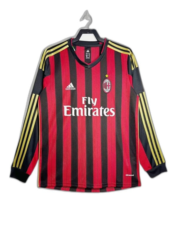 AC Milan 13/14 I Maillot Domicile - Version Rétro Manches Longues