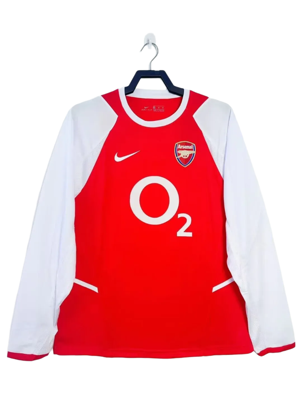Prima maglia home dell'Arsenal 02/03 - Versione retro
