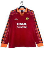AS Roma 98/99 I Maglia Home - Versione Retro a Maniche Lunghe