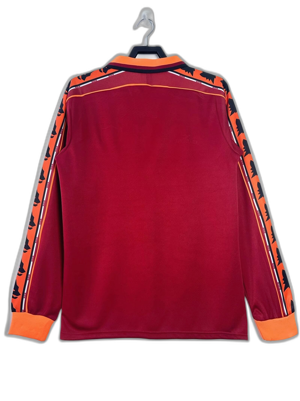 AS Roma 98/99 I Maglia Home - Versione Retro a Maniche Lunghe