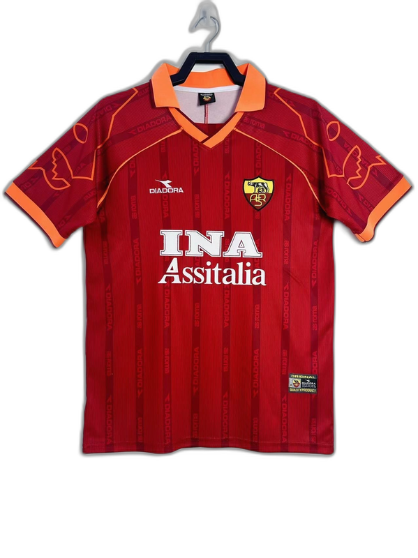 AS Roma 99/00 I Camiseta Local - Versión Retro